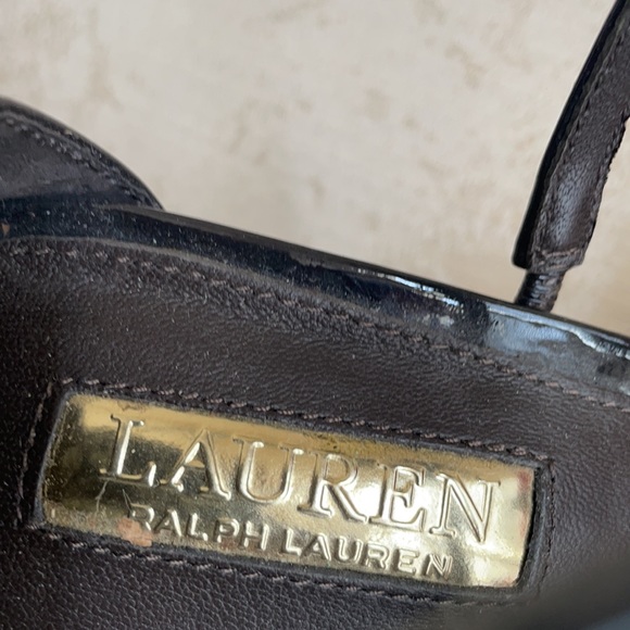Ralph Lauren suede and patent heels - Picture 2 of 5